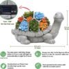 Solar Garden Turtle Statue