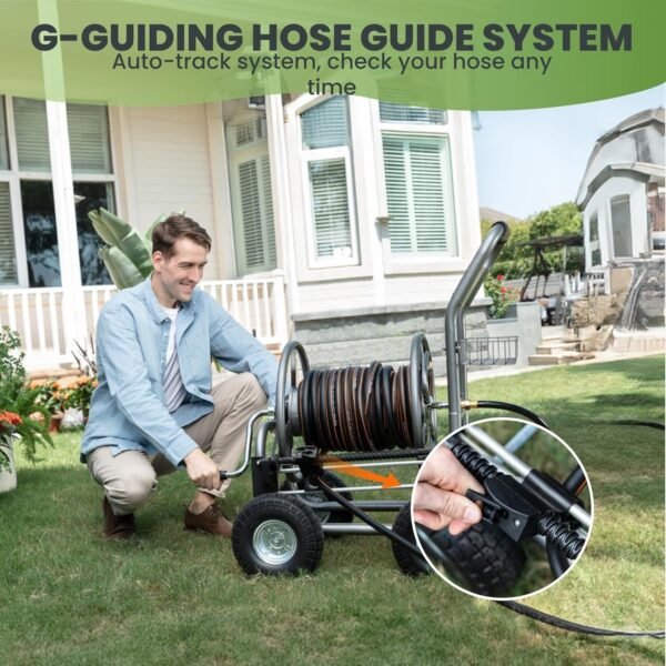 Heavy-Duty Hose Reel Cart