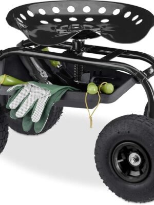 Relaxdays Rolling Garden & Workshop Seat