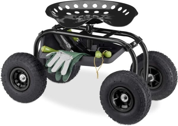 Relaxdays Rolling Garden & Workshop Seat
