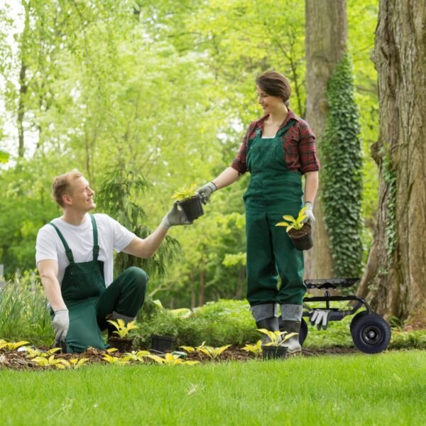 Relaxdays Rolling Garden & Workshop Seat