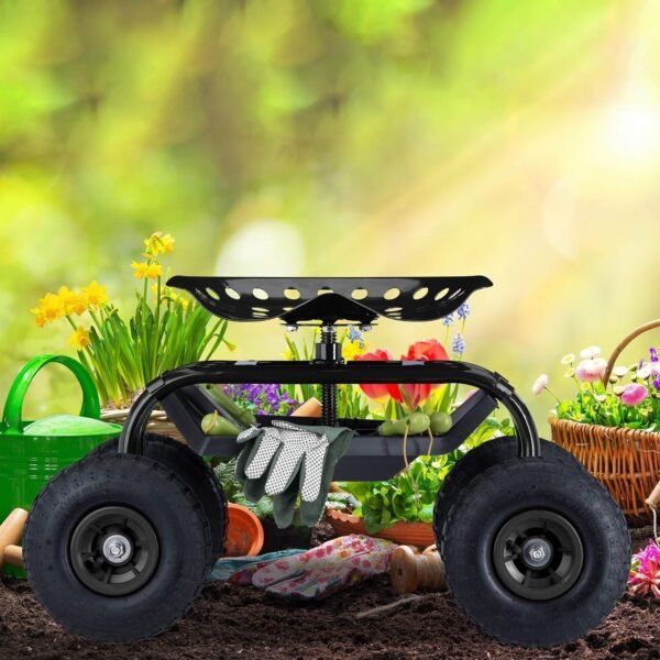 Relaxdays Rolling Garden & Workshop Seat